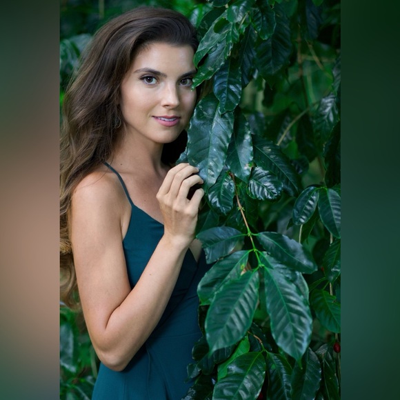 LULUS In Love Forever Emerald Green Lace-Up High-Low Maxi Dress - Picture 7 of 9